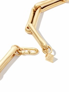 Lauren Rubinski 14K Yellow Gold Extra Large Brushed Chain Necklace