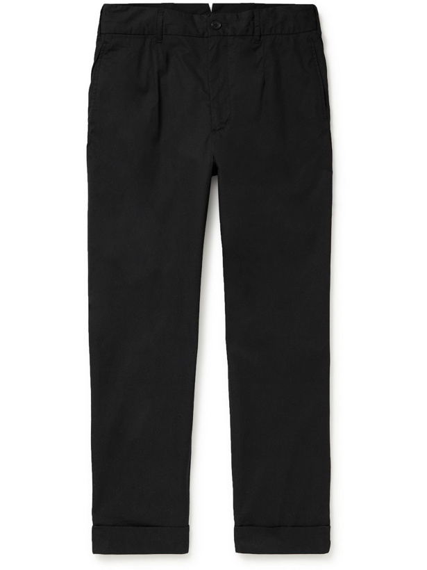 Photo: Engineered Garments - Andover Straight-Leg Cotton-Twill Trousers - Black