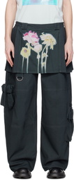 Collina Strada Black Lawn Skirt Cargo Pants