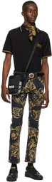 Versace Jeans Couture Black Logo Crossbody Bag