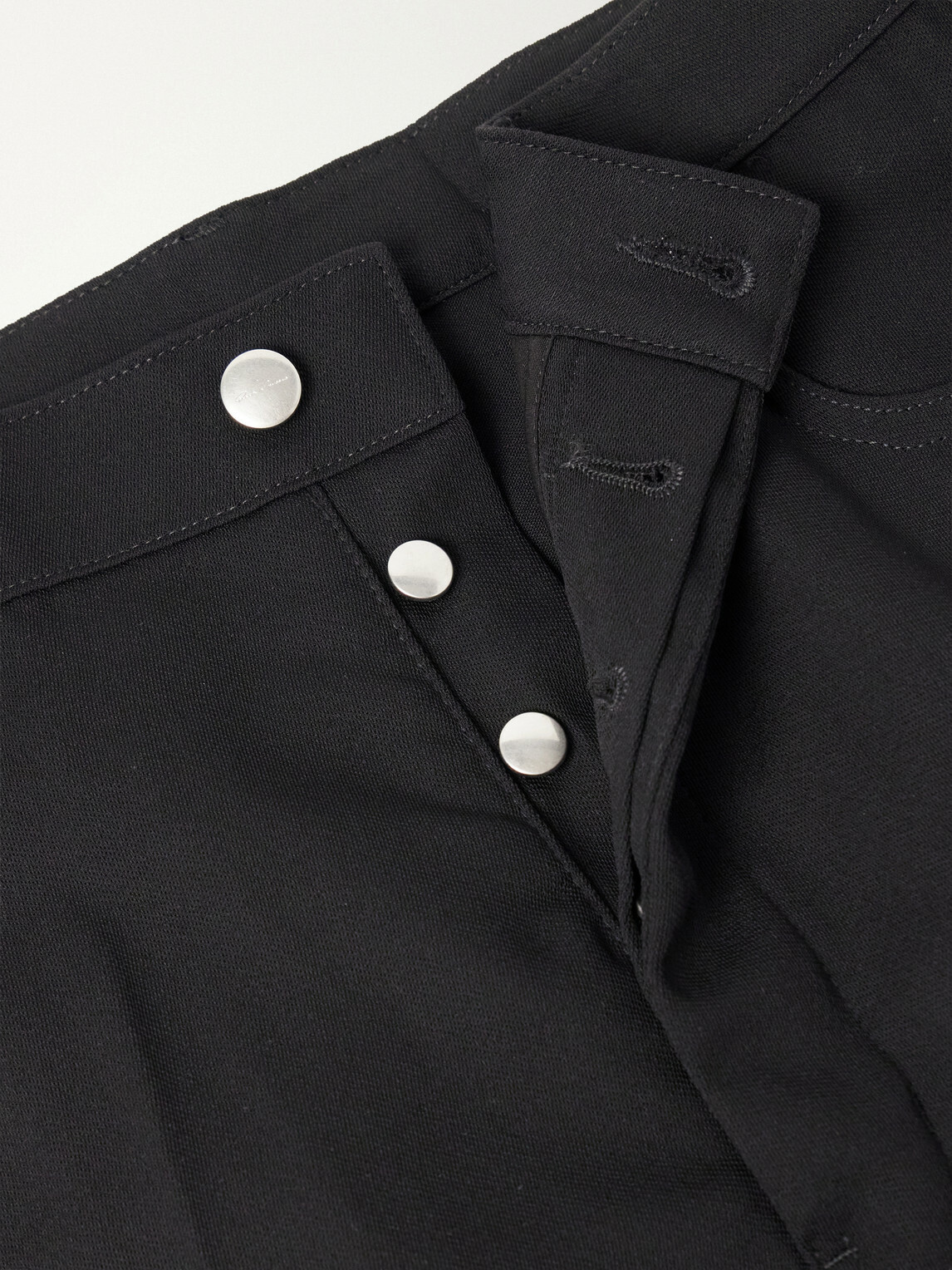 Rick Owens - Geth Wide-Leg Wool Jeans - Black