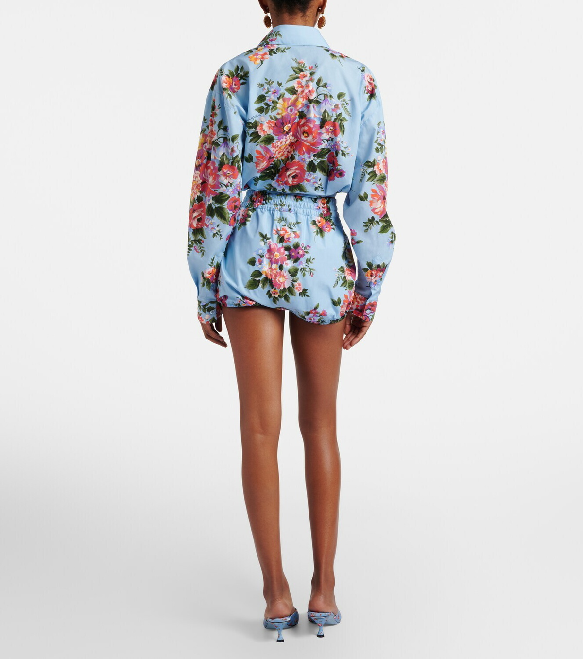 Dolce&Gabbana Floral cotton poplin shorts