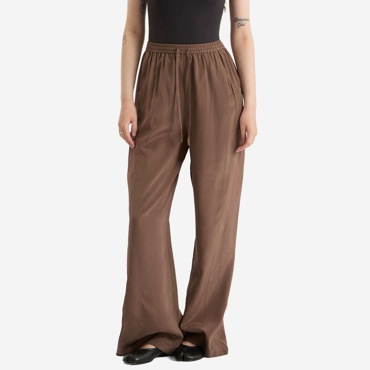 Represent Women's Mirage Silk Trousers in Coffee Quartz