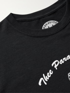 PARADISE - Thee Paradise Lounge Printed Cotton-Jersey T-Shirt - Black