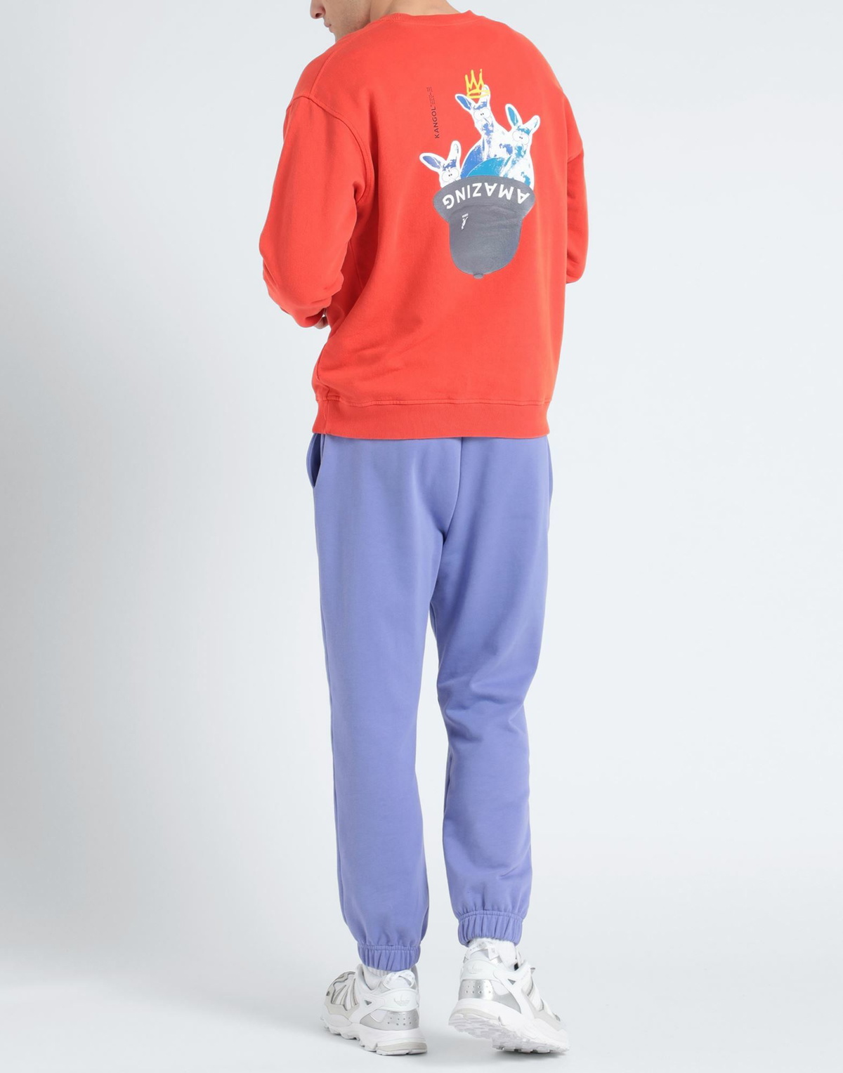 Kangol Mens Sweatshirt in Tomato red