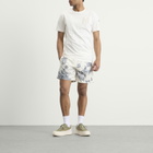 Moncler Men's Hawaiian Print Swim Shorts in White Blue