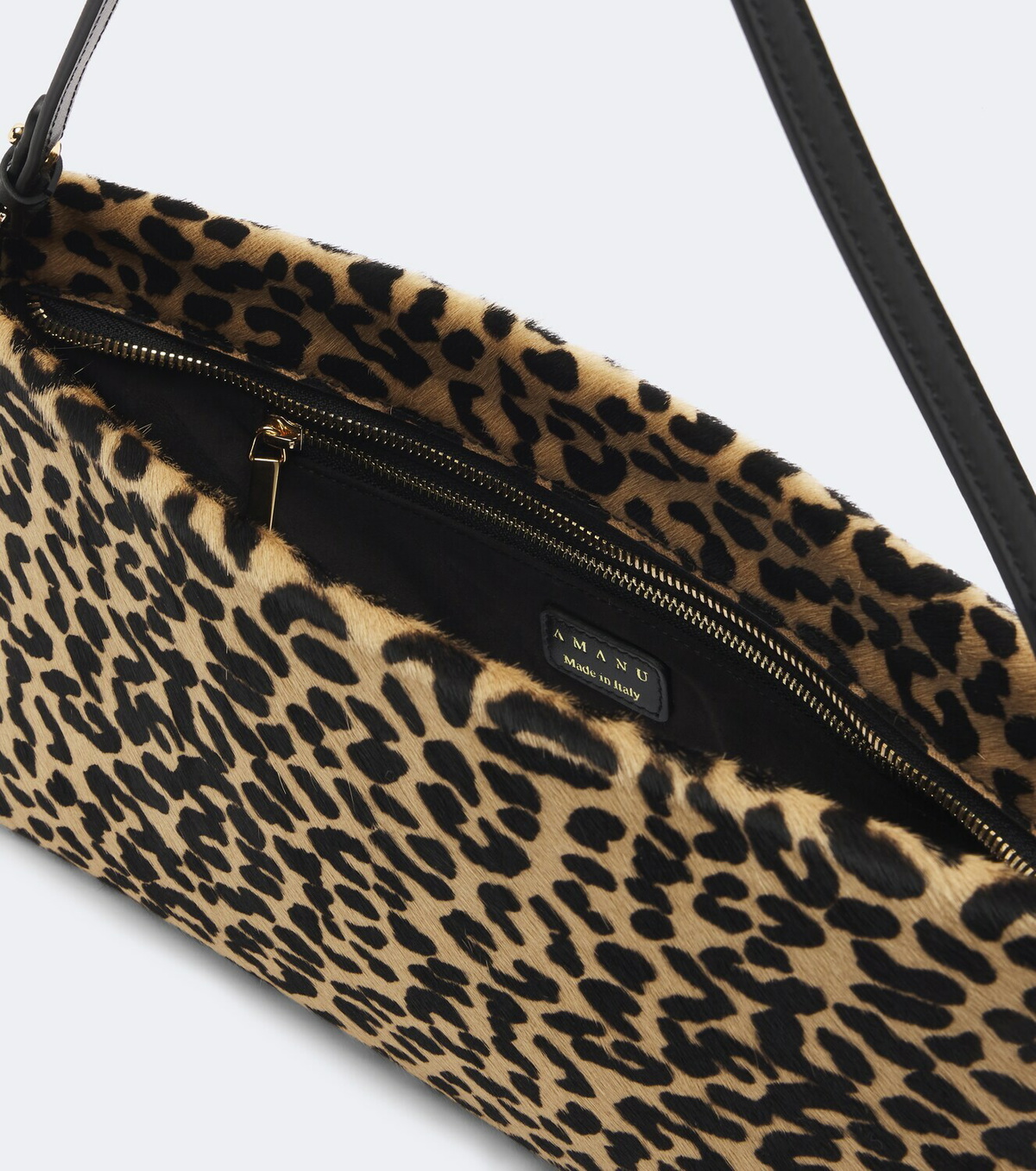 Amanu Mali leopard-print calf hair clutch