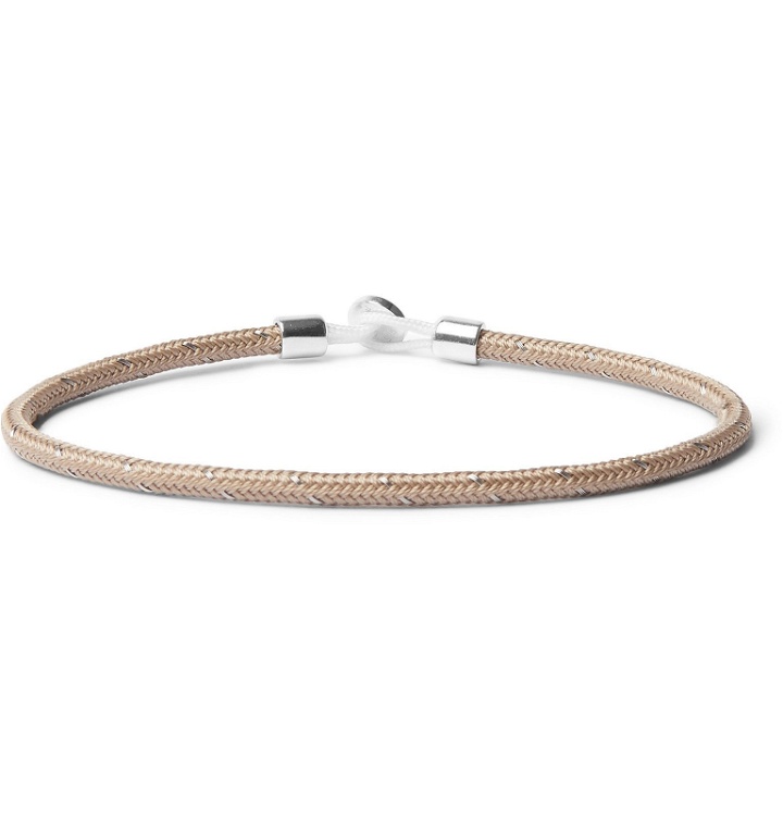 Photo: Miansai - Nexus Rope and Sterling Silver Bracelet - Neutrals