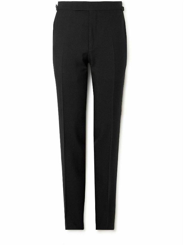 Photo: TOM FORD - Shelton Slim-Fit Wool and Mohair-Blend Twill Suit Trousers - Black