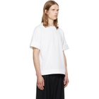 Simone Rocha White Fitted Wire Turnup T-shirt