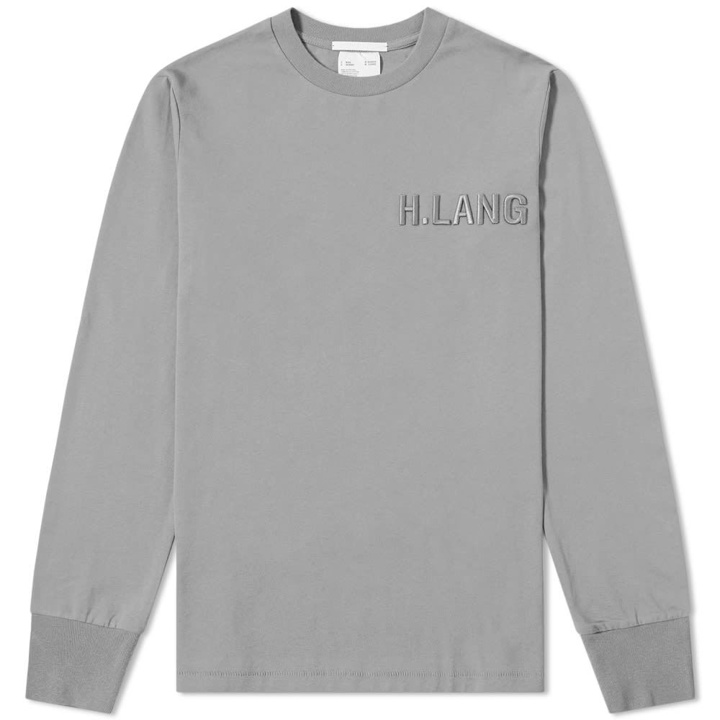 Photo: Helmut Lang Long Sleeve Embroidered Logo Tee