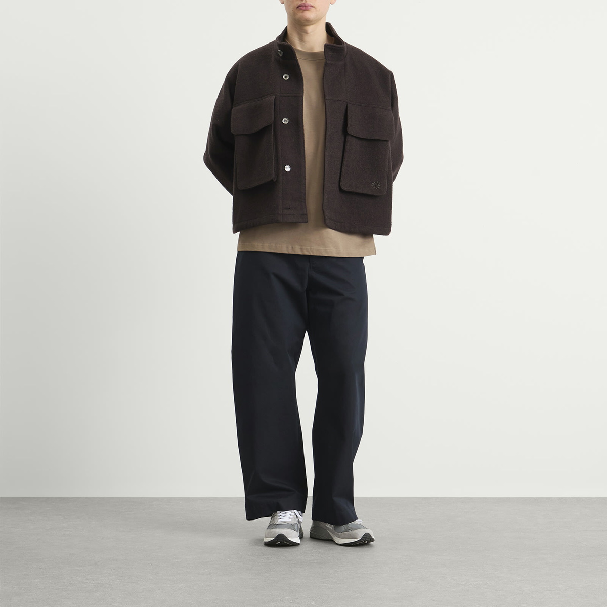Norse Projects Men's Standard Heavy Loose T-shirt in Walnut