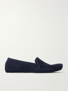 Mr P. - Suede Slippers - Blue