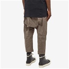 Rick Owens Men's Drawstring Cropped Pant in Dust