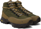 ROA Khaki & Brown Andreas Strap Boots