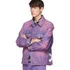 Martine Rose Purple Oversized Denim Jacket