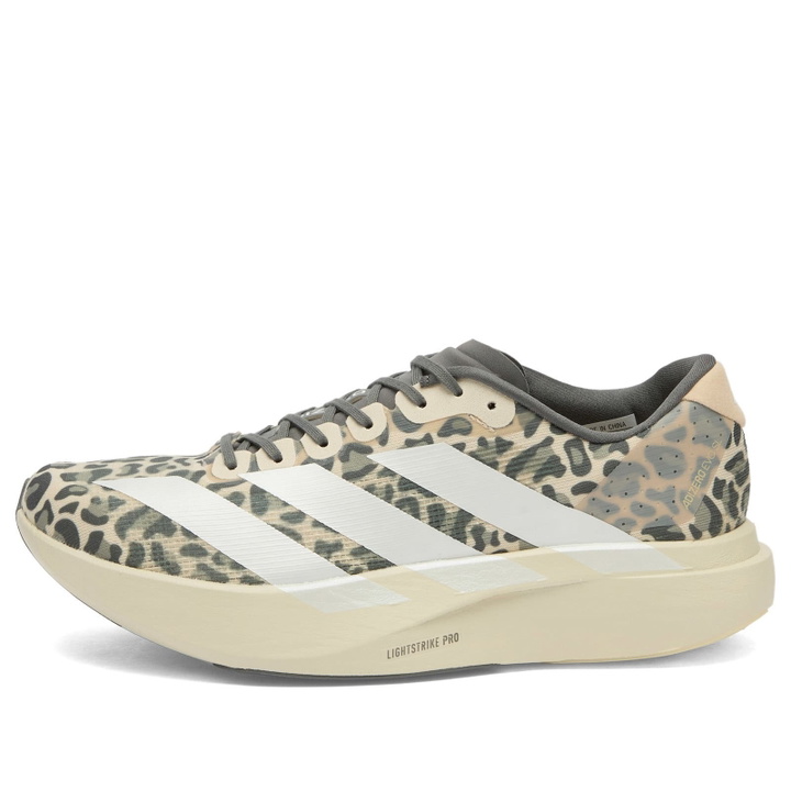Photo: Adidas Running Women's Adidas adizero Evo SL W in Crystal Linen/Zero Metallic/Grey Four