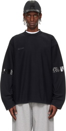 VETEMENTS Black Taped Reconstructed Longsleeve T-shirt