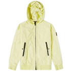 Stone Island Men's Reversible Polartec Hooded Jacket in Lemon