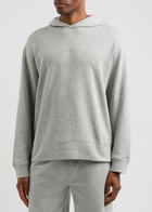 Calvin Klein Logo Hooded Stretch-cotton Sweatshirt Grey