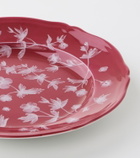 Cabana x Ginori 1735 floral porcelain dessert plate
