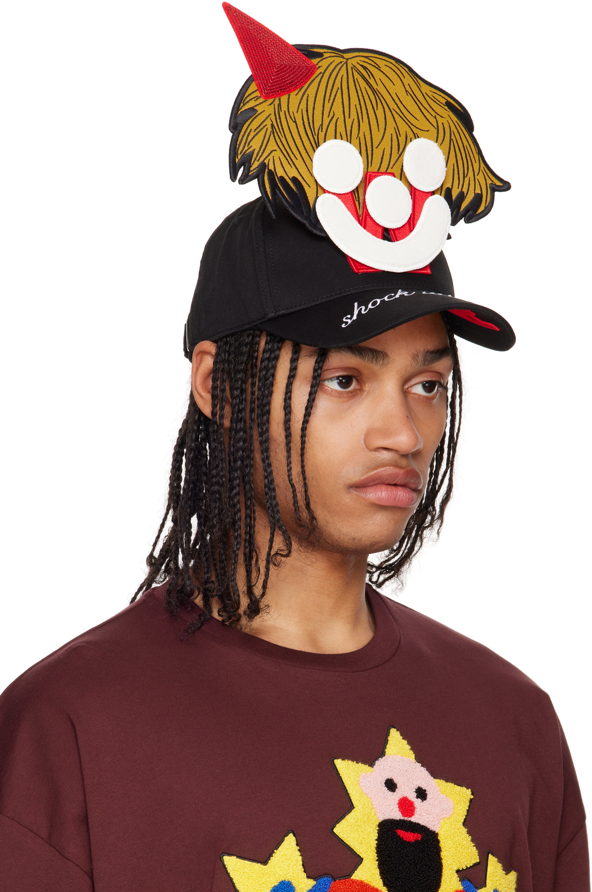Walter Van Beirendonck Black Smiley Cap Walter Van Beirendonck