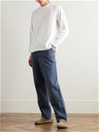 Blue Blue Japan - Kobolevi Sleeve-Printed Cotton-Jersey T-Shirt - White