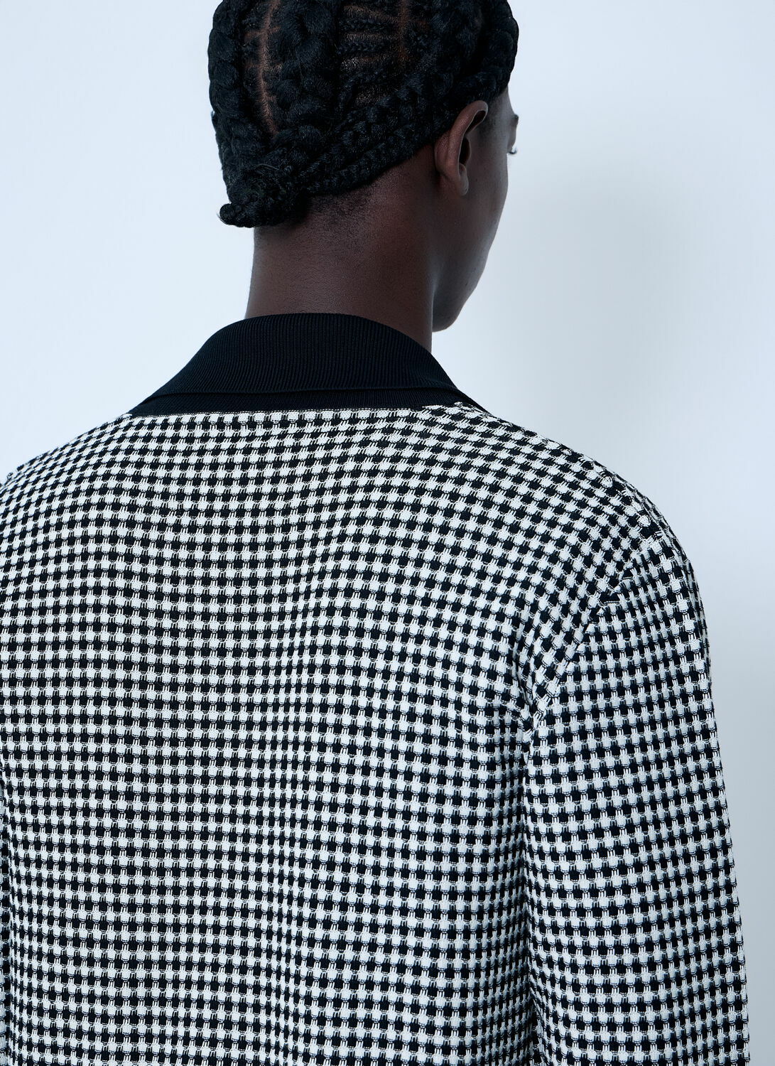 Jil Sander Houndstooth Zip-Up Shirt