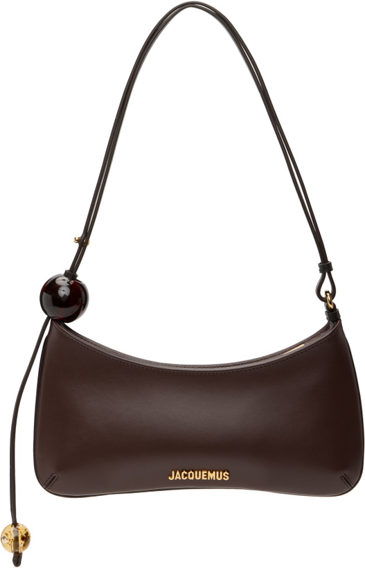 Photo: JACQUEMUS Burgundy Les Classiques 'The Bisou Perle' Bag