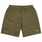 F.C. Real Bristol Men's Supplex Nylon Easy Shorts in Khaki