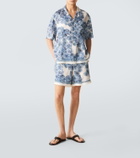 Givenchy Couture Seam printed silk twill shorts