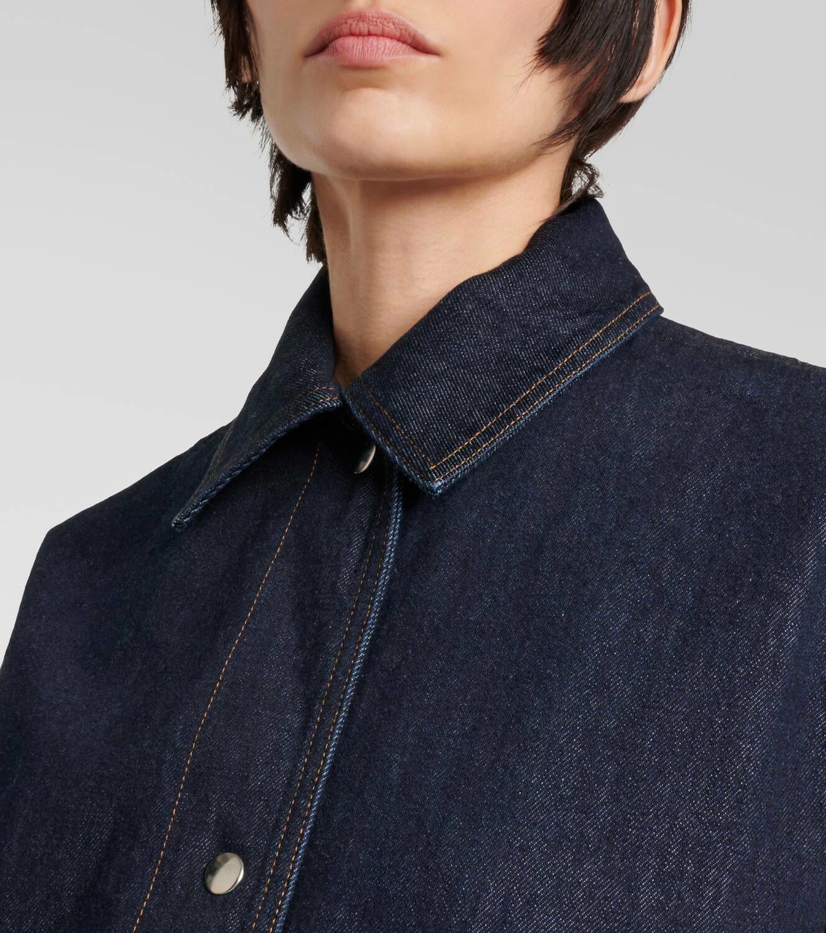 TOTEME denim overshirt jacket デニムジャケット TOTEME デニムジャケット | ブルー | FARFETCH JP