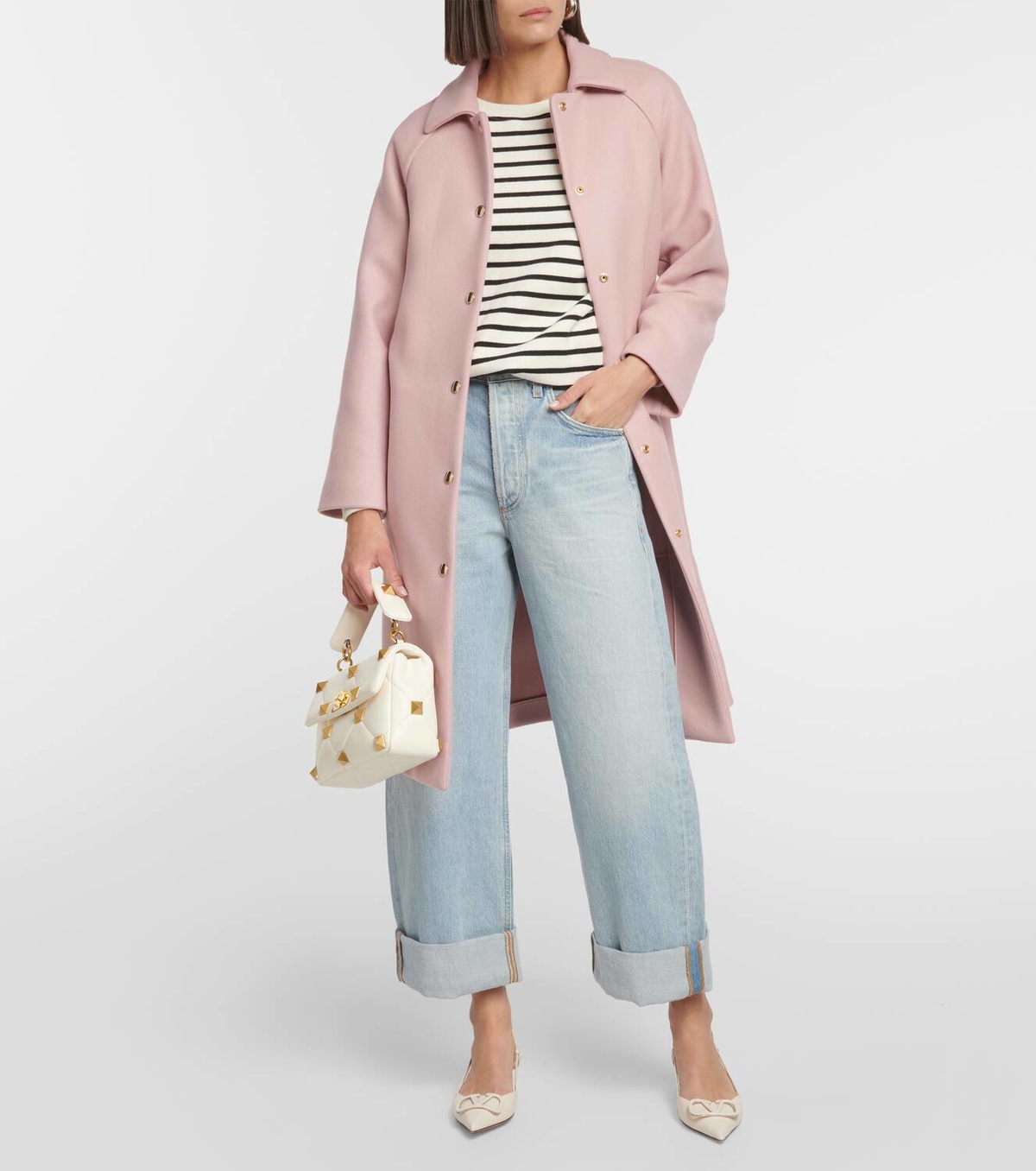 REDValentino Single-breasted wool-blend coat