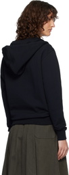 AMI Paris Black Ami de Coeur Zipped Hoodie