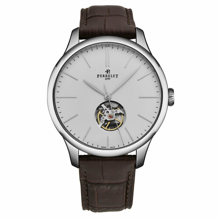 Photo: Perrelet First Class Silver-tone Dial Mens Watch A1087/F