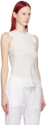Gabriela Coll Garments White No.256 Tank Top