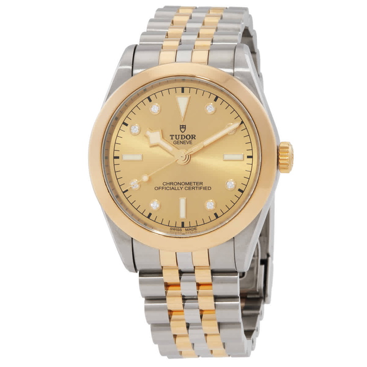 Photo: Tudor Black Bay Automatic Chronometer Diamond Champagne Dial Mens Watch M79663-0008