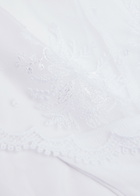 Simone PÉRÈLE Intrigue Tanga Embroidered Tulle Shorty Briefs White