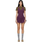 SHUSHU/TONG Purple Sleeveless T-Shirt Minidress