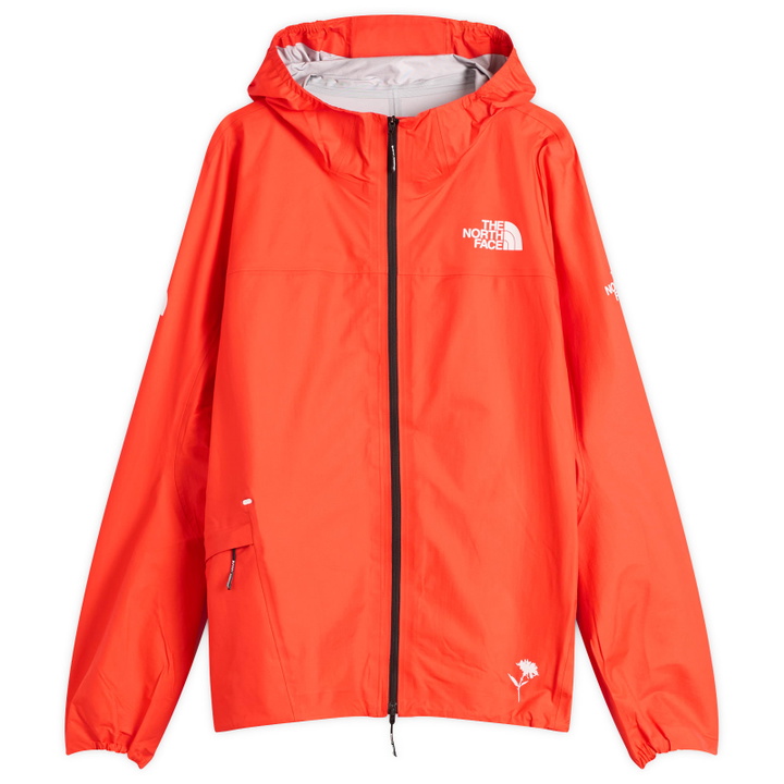 Photo: The North Face Men's Summit Series FL Superior Print Jacket in Acrylic Orange