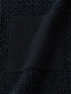 Loro Piana - Slim-Fit Cashmere and Silk-Blend Chenille Polo Shirt - Blue