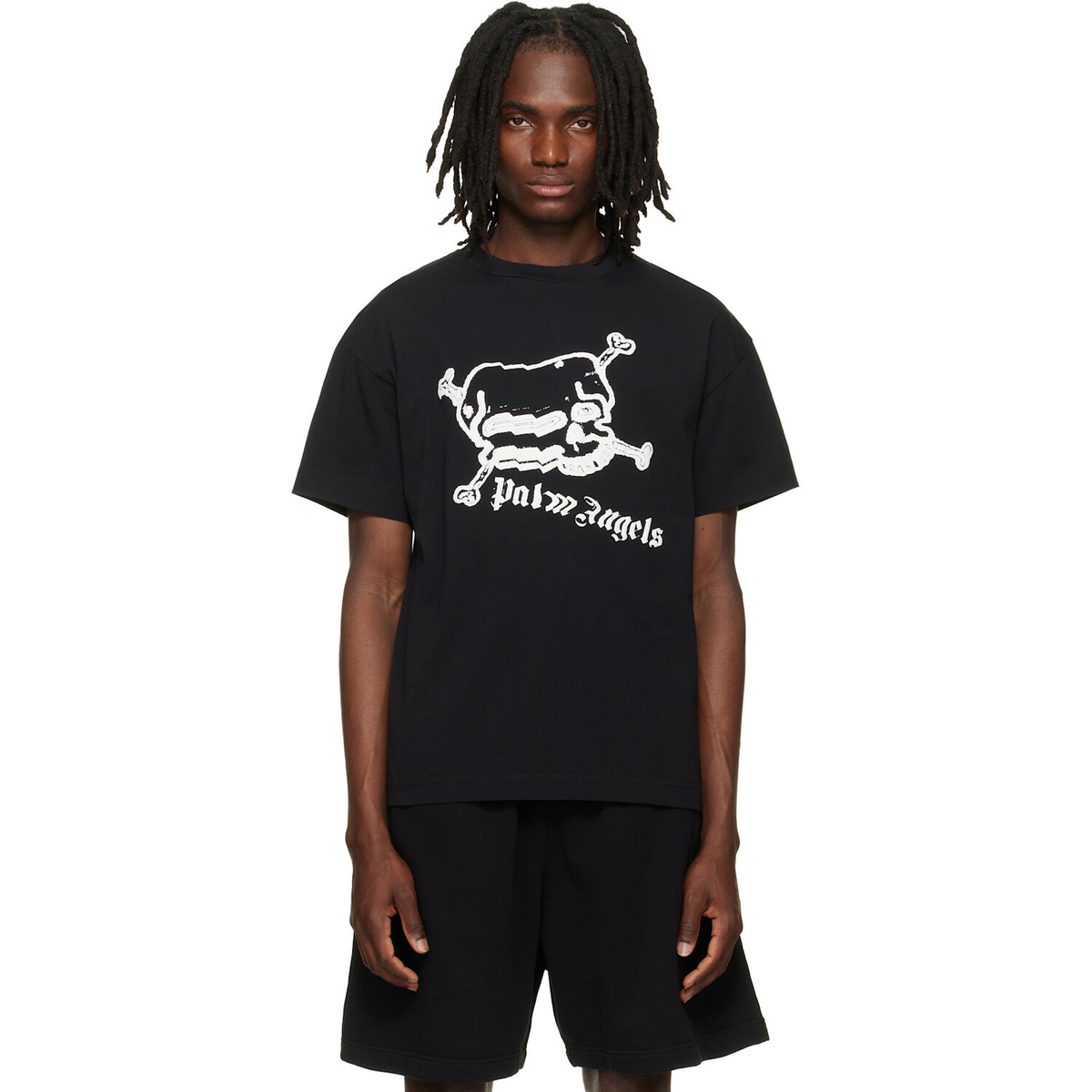 Palm Angels Black Skull T-shirt