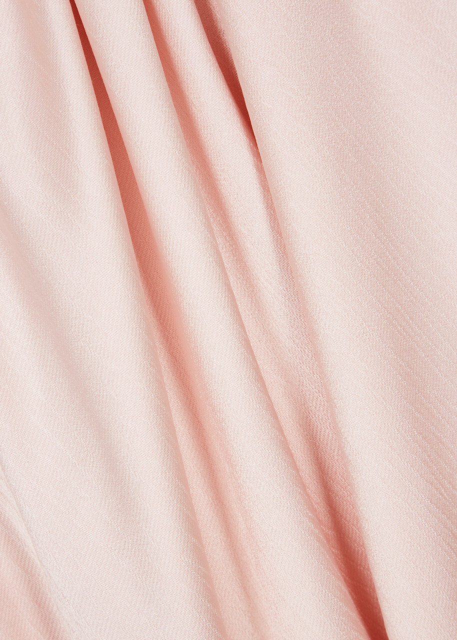 Bec & Bridge Moon Dance Strapless Satin Maxi Dress Light Pink