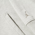 Air Jordan Men's Wordmark Fleece Hoody in Grey Heather
