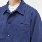 FrizmWORKS Men's French Work Jacket in Deep Blue