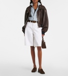 Agolde Nolan denim Bermuda shorts