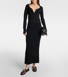 SIR Helena ribbed-knit maxi dress