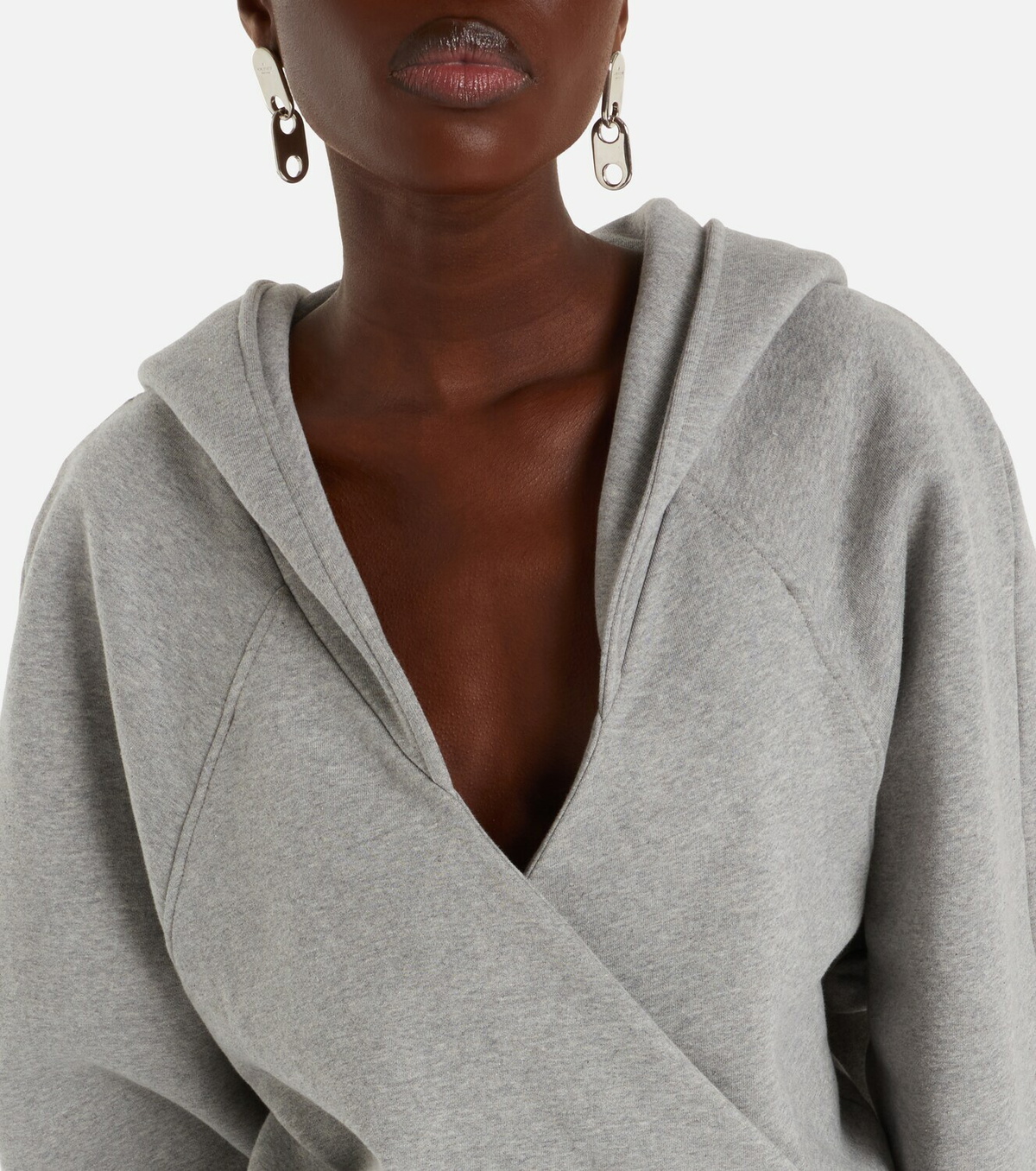 The Attico Cotton jersey sweatshirt dress