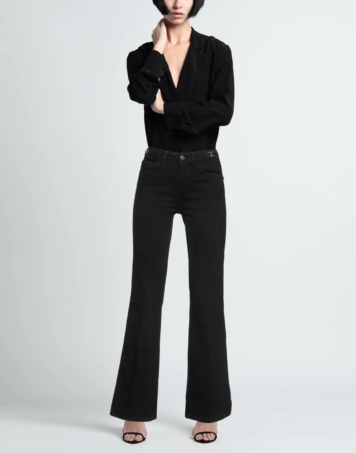 Maje Womens Jeans in Black