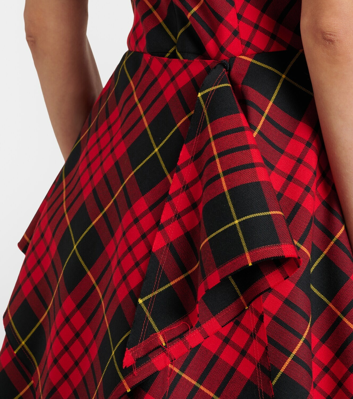 McQueen Asymmetric minidress